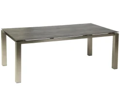 Acamp Esstisch-Gruppen|Gartenmöbel-Sets - Gartenmöbel-Set Keramiktisch Auris und Stapelstuhl Auris, 7-teilig