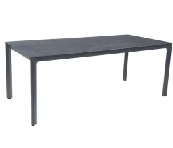 Acamp Esstisch-Gruppen|Gartenmöbel-Sets - Gartenmöbel-Set Rom, rechteckig, 5-teilig Dunkelgrau