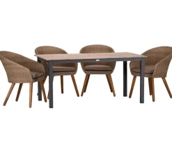 Acamp Esstisch-Gruppen|Gartenmöbel-Sets > Gartenmöbel-Set Tisch Acaplan und Sessel Atacama, 5-teilig