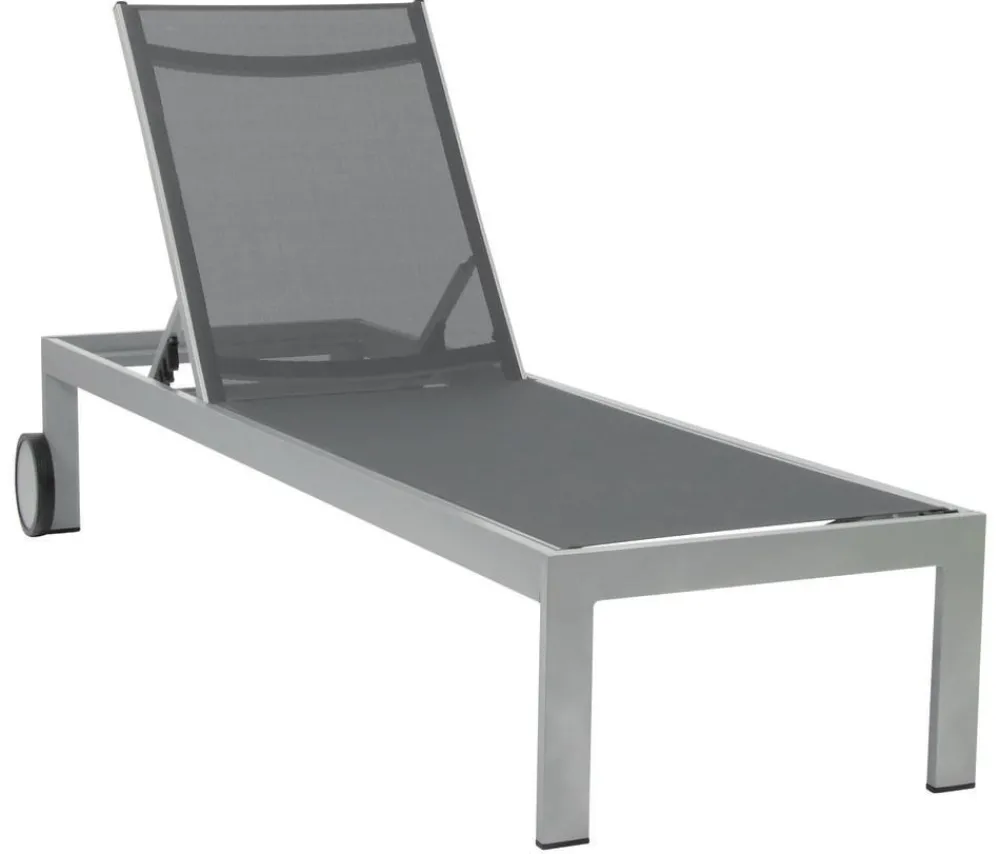 Acamp Rollliegen|Gartenliegen Aluminium > Sonnenliege Rimini, ca. B60/H35/T198 cm
