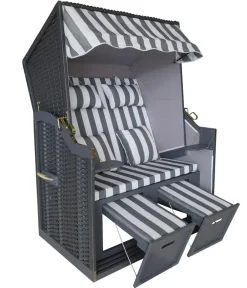 Acamp Strandkörbe - Strandkorb Rügen, ca. B110/H160/T81 cm