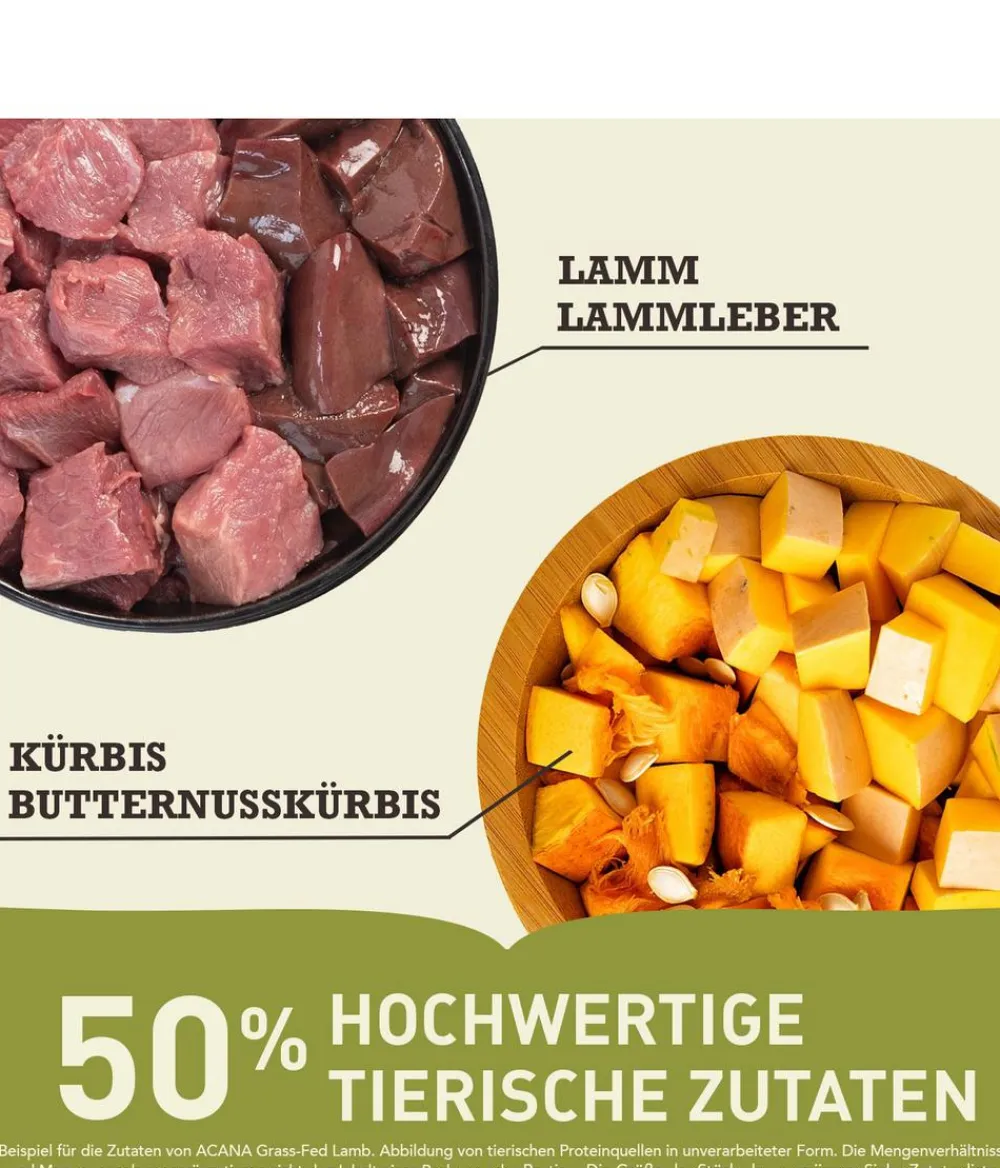 ACANA Trockenfutter Hund > Trockenfutter für Hunde Singles Formula Adult Grass-fed Lamb
