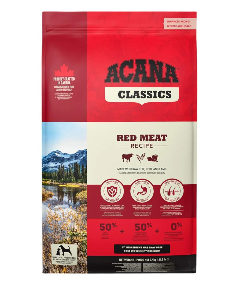 ACANA Trockenfutter Hund - Trockenfutter für Hunde Classics Red Meat Recipe Adult