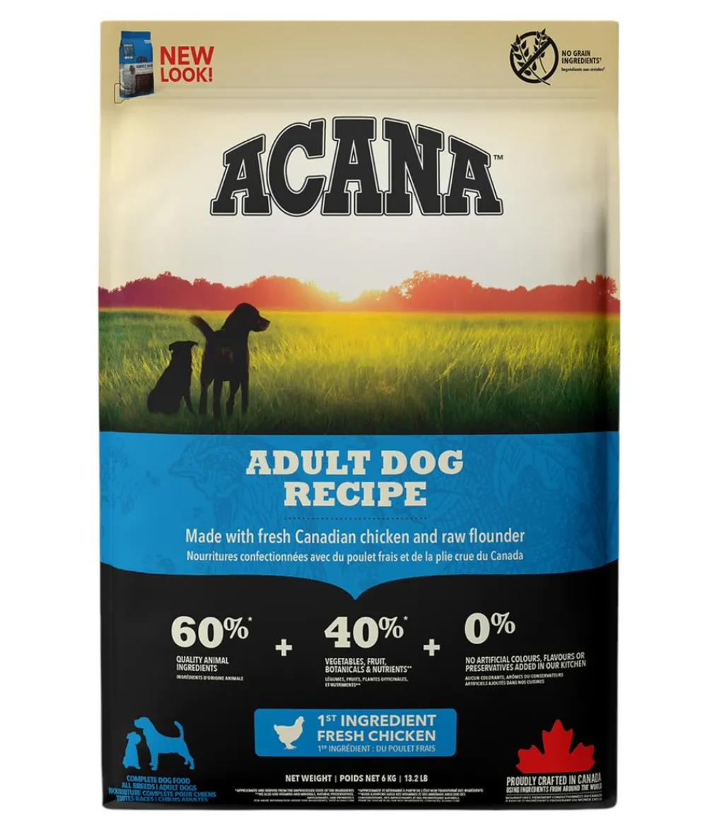 ACANA Trockenfutter Hund - Trockenfutter für Hunde Heritage Adult Dog Recipe