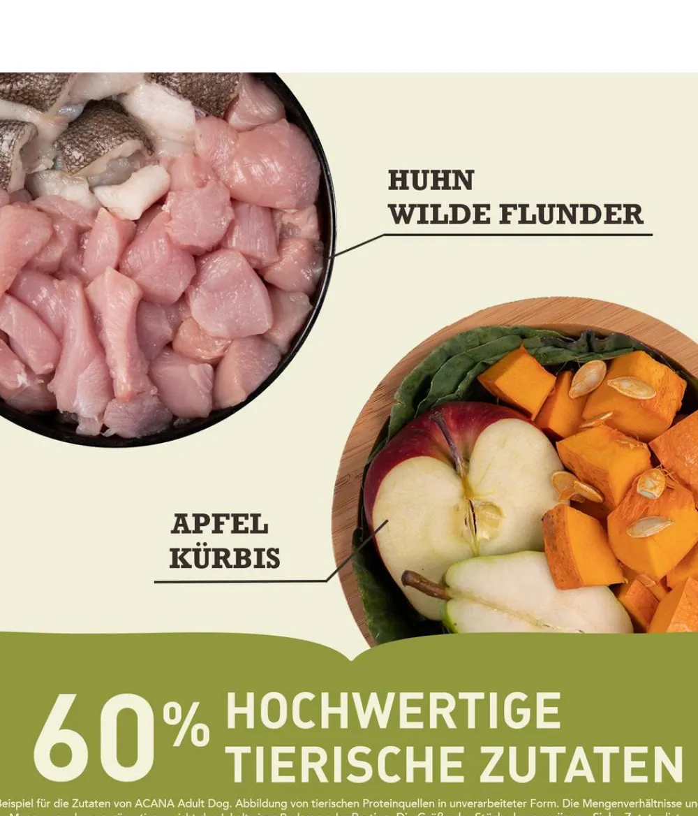 ACANA Trockenfutter Hund - Trockenfutter für Hunde Heritage Adult Dog Recipe