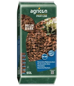 Agricon Rindenmulch > Pinienrinde Excellent, Körnung 60-80 mm, 60 l