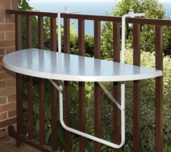 Alco Balkonhängetisch, ca. B100/T50 cm Weiß Outlet
