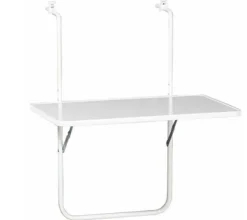 Alco Balkontische - Balkonhängetisch, ca. B60/T40 cm Weiß
