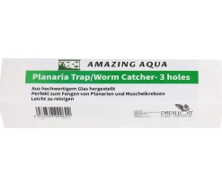 Amazing Aqua Mehr Aquarium Zubehör - Glas-Planarienfalle, 3 Löcher, ca. B2,5/H12,7/T2,5 cm Transparent