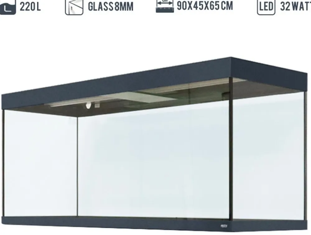 amtra Einzel Aquarien > Aquarium ALUX 220 LED, ca. B90/H65/T45 cm, 220 l