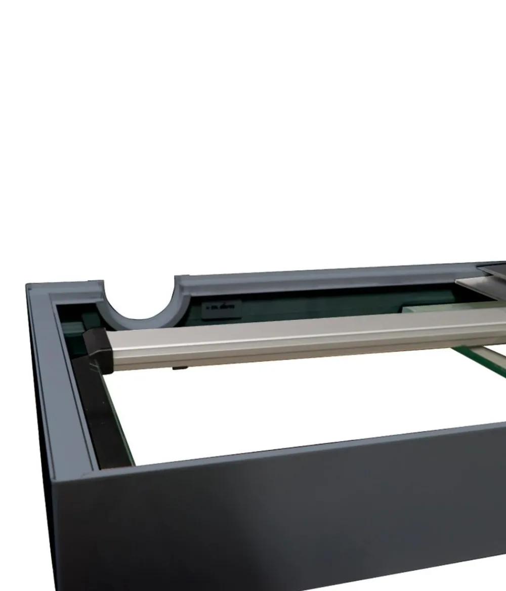 amtra Einzel Aquarien - Aquarium ALUX 330 LED, ca. B120/H65/T50 cm, 330 l Grau
