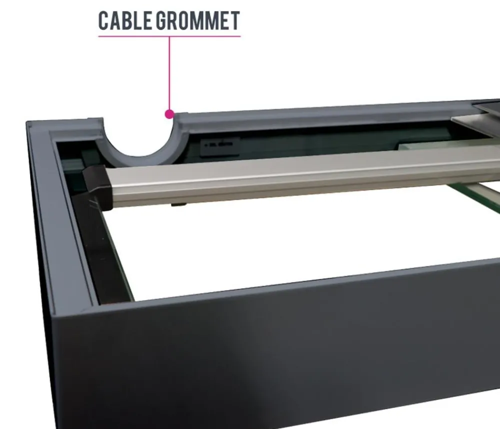 amtra Aquarium Komplettsets > Aquarium Kombination ALUX 450 LED, ca. B150/H148/T55 cm, 450 l