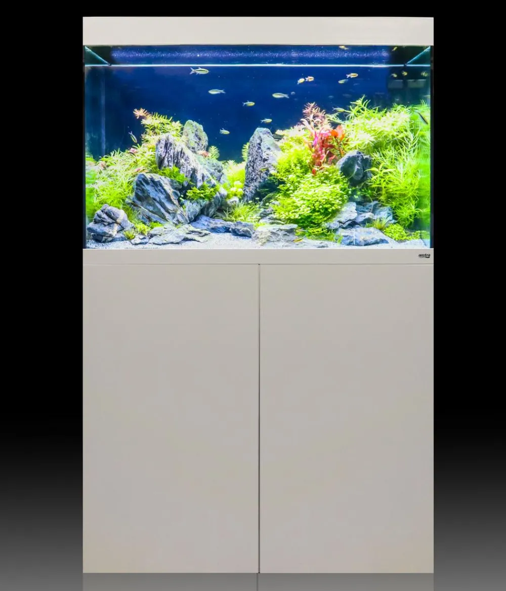 amtra Aquarium Komplettsets > Aquarium Kombination ALUX 220 LED, ca. B90/H148/T45 cm, 220 l