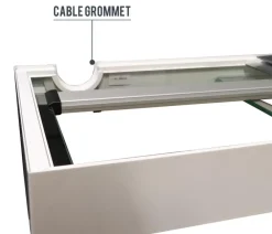 amtra Aquarium Komplettsets - Aquarium Kombination ALUX 330 LED, ca. B120/H148/T50 cm, 330 l Weiß