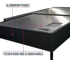 amtra Aquarium Komplettsets - Aquarium Kombination ALUX 330 LED, ca. B120/H148/T50 cm, 330 l Dunkelgrau