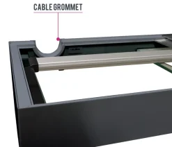 amtra Aquarium Komplettsets - Aquarium Kombination ALUX 330 LED, ca. B120/H148/T50 cm, 330 l Dunkelgrau