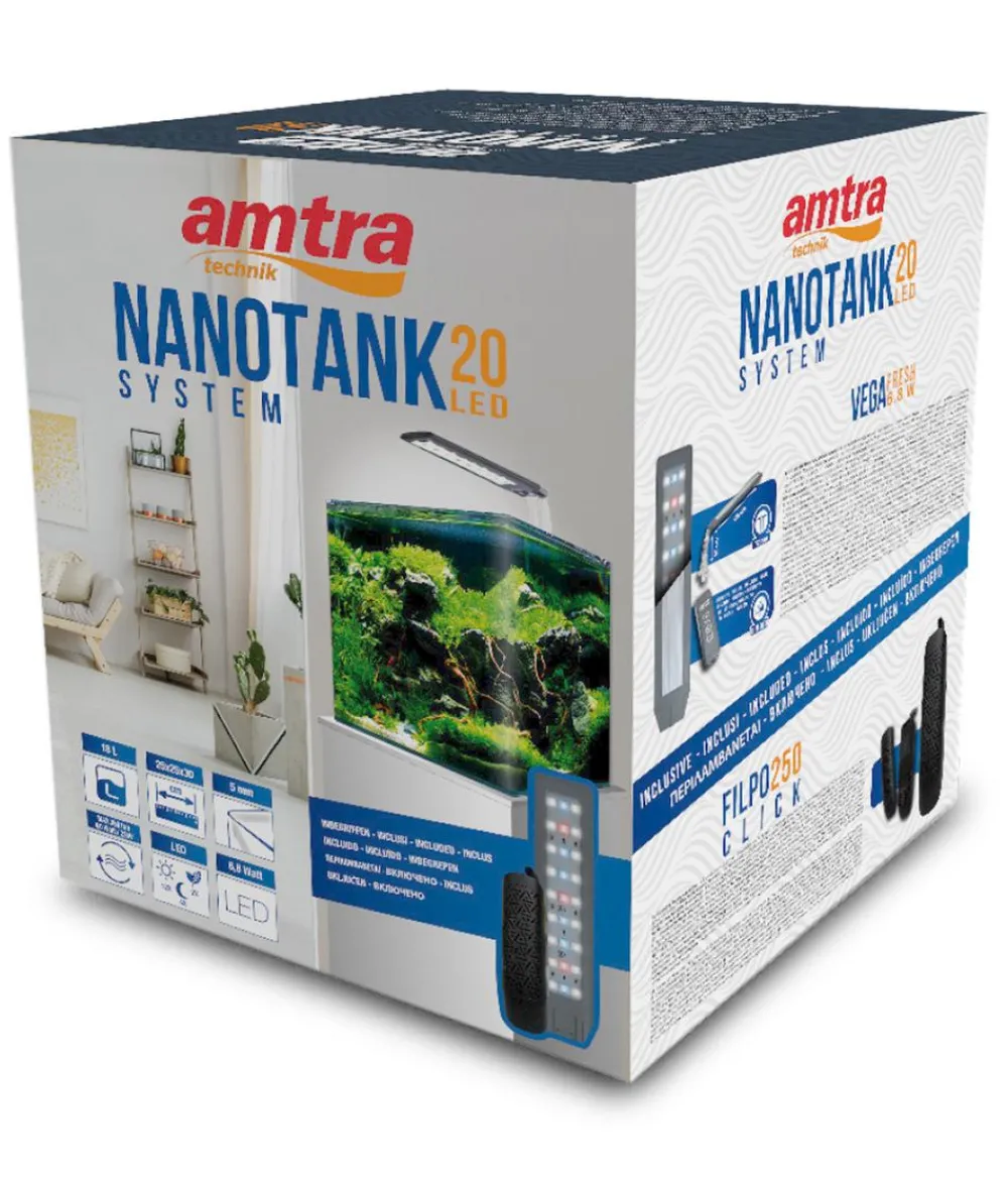 amtra Einsteiger Aquarien - Aquarium-Set Nanotank System