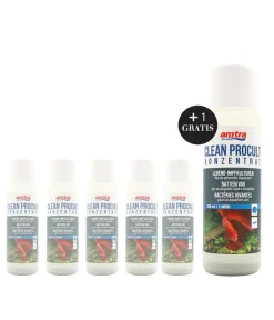 amtra Wasserpflege - Wasseraufbereiter Clean Procult Konzentrat, 5+1 x 250 ml