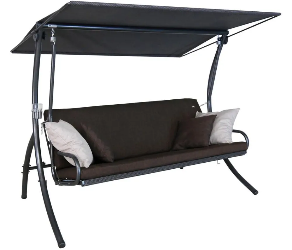 Angerer Hollywoodschaukel Elegance, 160 x 210 x 145 cm Dunkelbraun Outlet