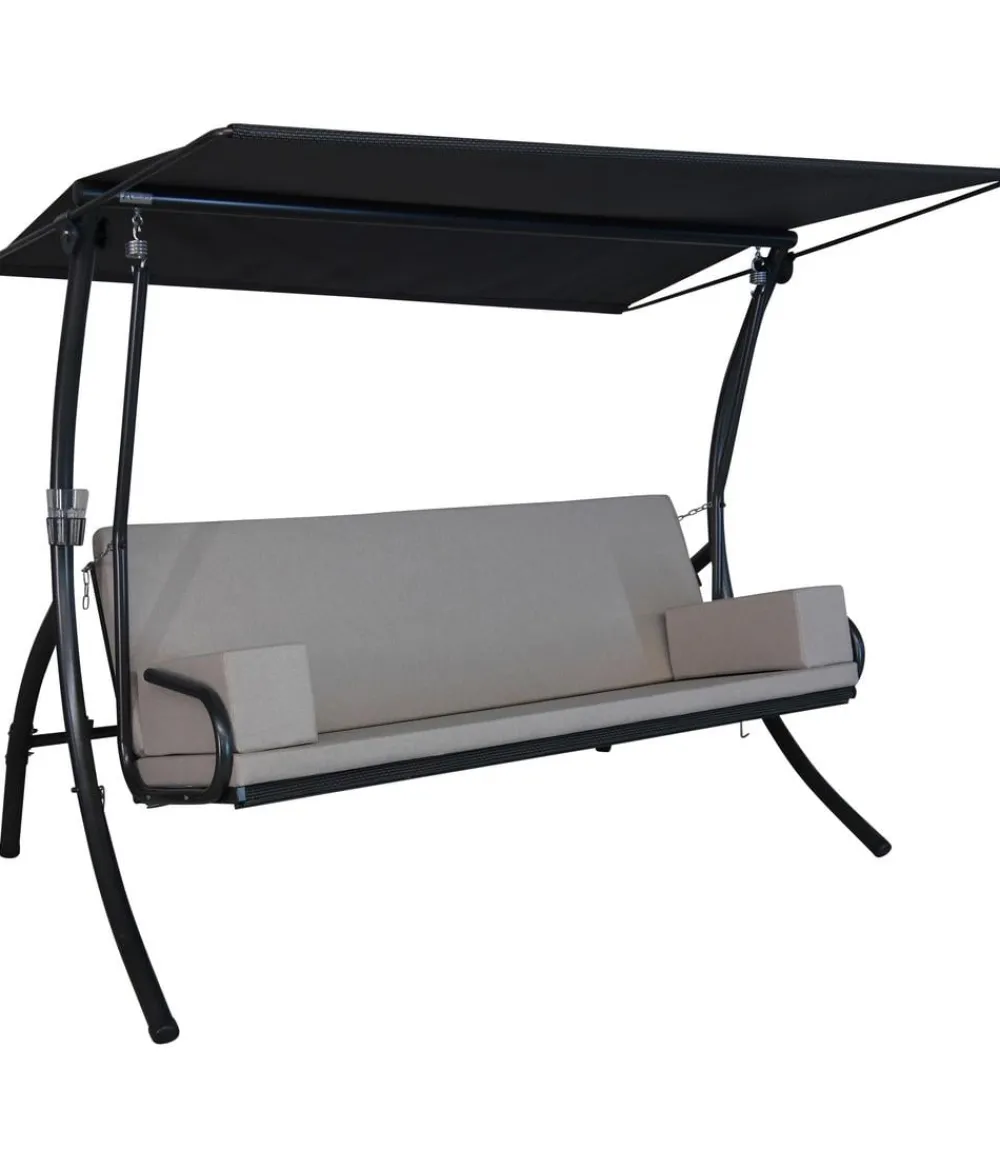 Angerer Hollywoodschaukeln - Hollywoodschaukel Elegance, 40 x 130 x 210 cm Beige