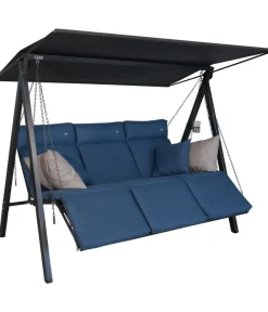 Angerer Hollywoodschaukel Smart, 75 x 132 x 212 cm Blau Discount