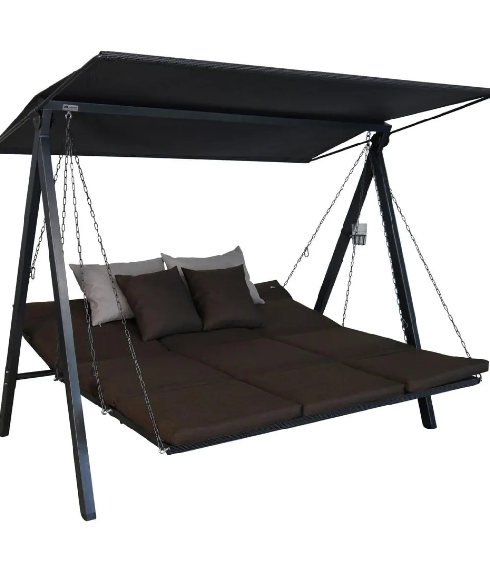 Angerer Hollywoodschaukel Smart, 75 x 132 x 212 cm Dunkelbraun