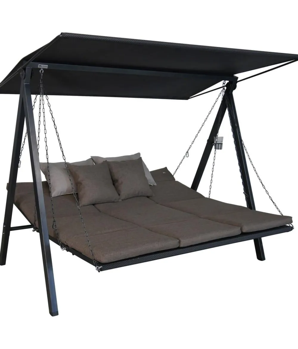 Angerer Hollywoodschaukeln - Hollywoodschaukel Smart, 75 x 132 x 212 cm Braun