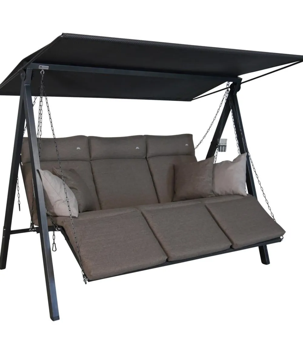 Angerer Hollywoodschaukeln - Hollywoodschaukel Smart, 75 x 132 x 212 cm Braun