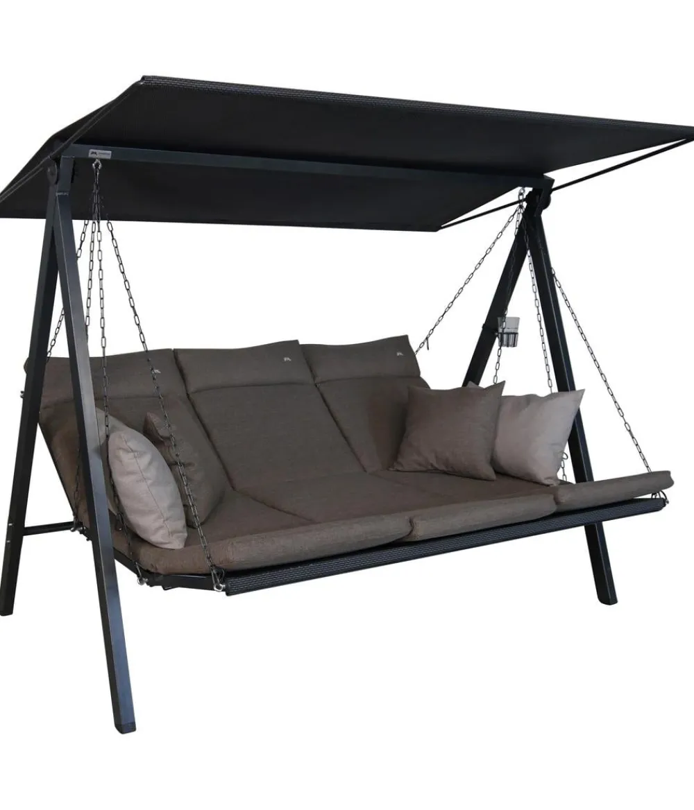 Angerer Hollywoodschaukeln - Hollywoodschaukel Smart, 75 x 132 x 212 cm Braun