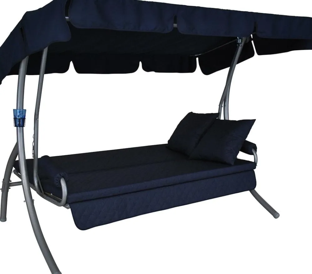 Angerer Hollywoodschaukeln > Hollywoodschaukel Trend Joy marineblau, 3-Sitzer