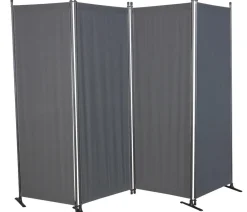 Angerer Paravent Swingtex, 4-teilig Dunkelgrau Discount
