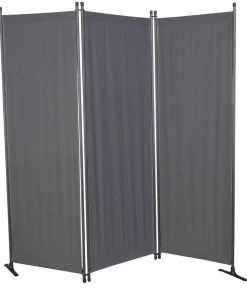 Angerer Paravent, 3-teilig, Swingtex, ca. B165/T165 cm Dunkelgrau Clearance