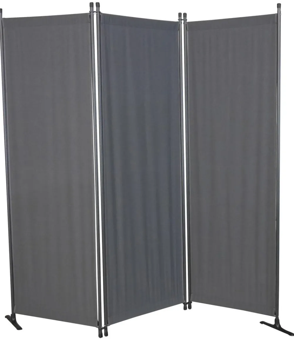 Angerer Paravent, 3-teilig, Swingtex, ca. B165/T165 cm Dunkelgrau Clearance