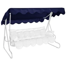 Angerer Hollywoodschaukeln - Sonnendach für 3-Sitzer Hollywoodschaukeln, ca. B210/T145 cm Blau