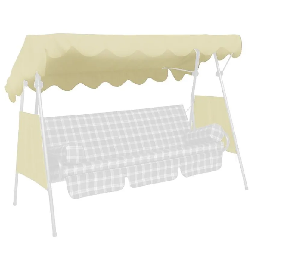 Angerer Hollywoodschaukeln - Sonnendach für 3-Sitzer Modelle, ca. B200/T120 cm Beige