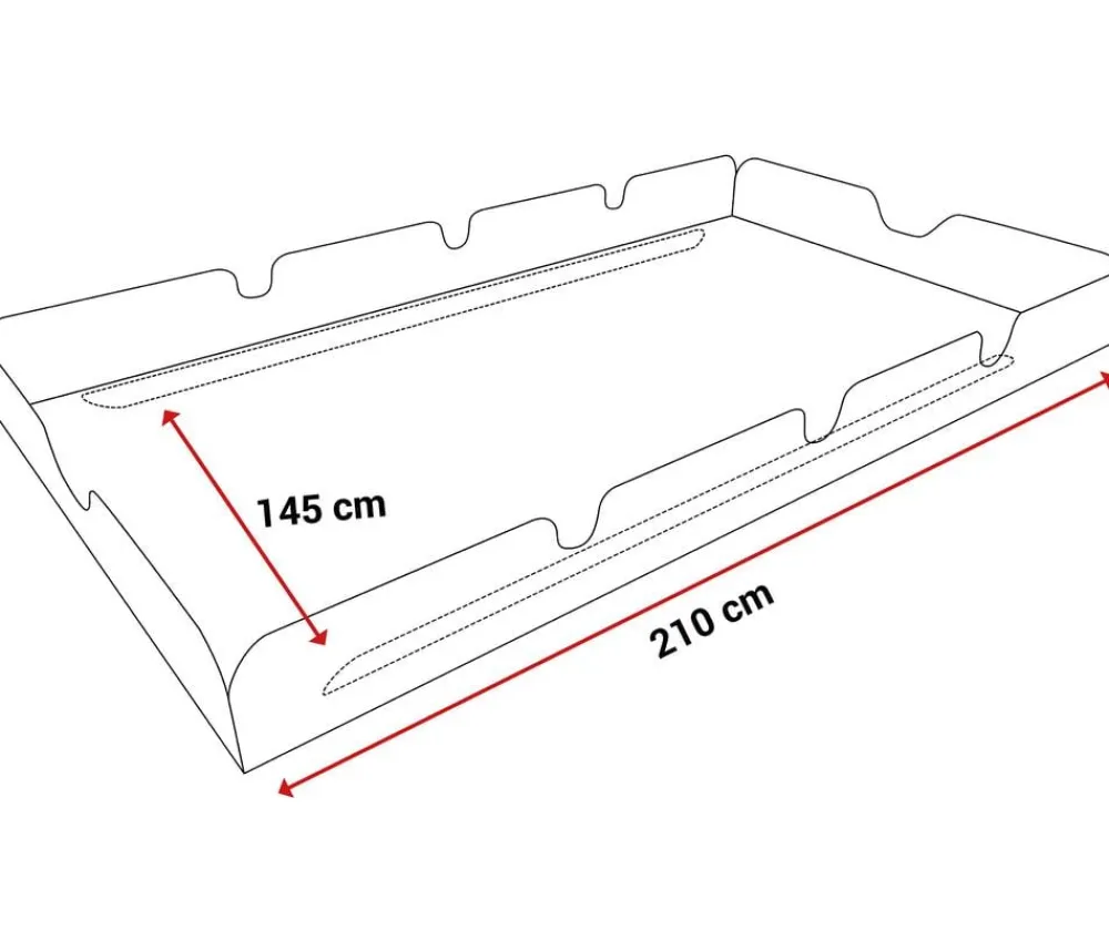 Angerer Sonnendach Swingtex für 3-Sitzer Hollywoodschaukeln, 210 x 145 cm Dunkelblau New