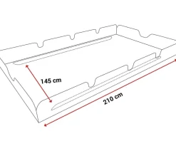 Angerer Hollywoodschaukeln - Sonnendach Swingtex für 3-Sitzer Hollywoodschaukeln, 210 x 145 cm Dunkelgrün