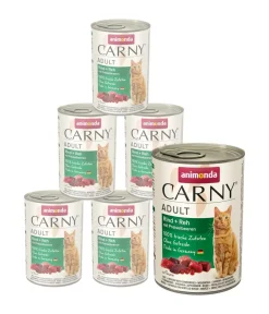animonda CARNY® Nassfutter Katze - Nassfutter für Katzen Adult, 6 x 400 g