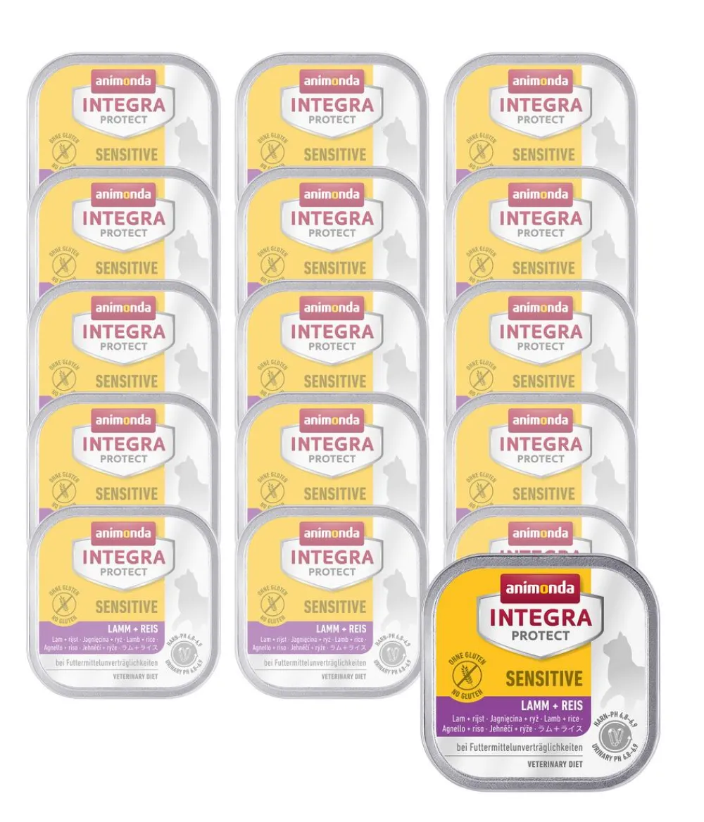 animonda INTEGRA PROTECT Diätfutter Katze|Nassfutter Katze > Nassfutter für Katzen Sensitive, Adult, 16 x 100 g