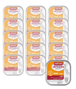animonda INTEGRA PROTECT Diätfutter Katze|Nassfutter Katze - Nassfutter für Katzen Renal Nieren, Adult, 16 x 100 g