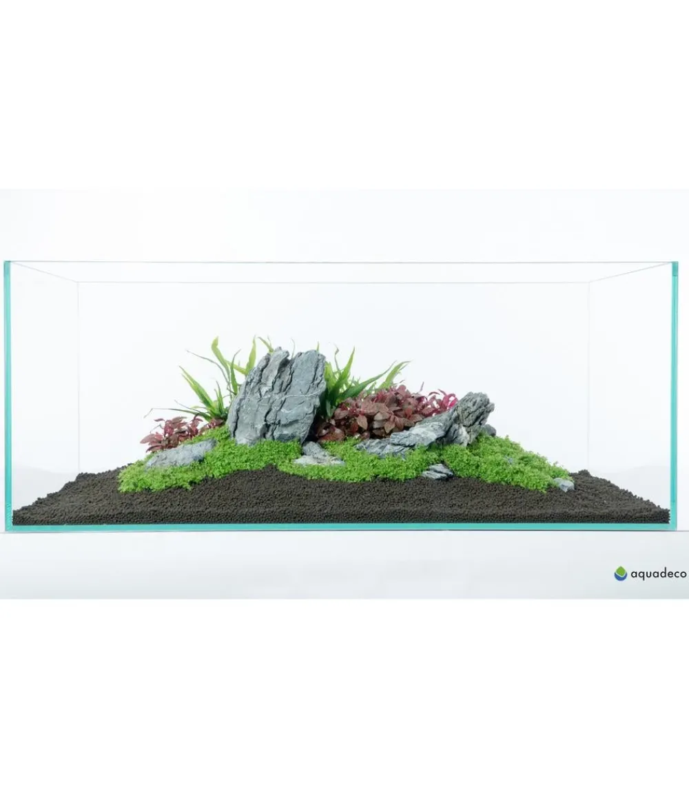aquadeco Deko - Aquariumdeko Set Mini-Landschaft Grau
