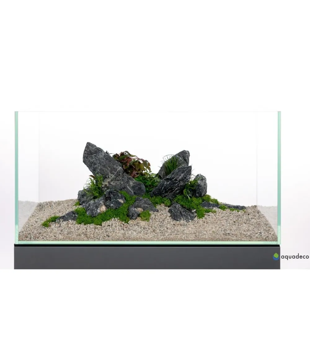 aquadeco Deko - Aquariumdeko Set Mini-Landschaft black Schwarz