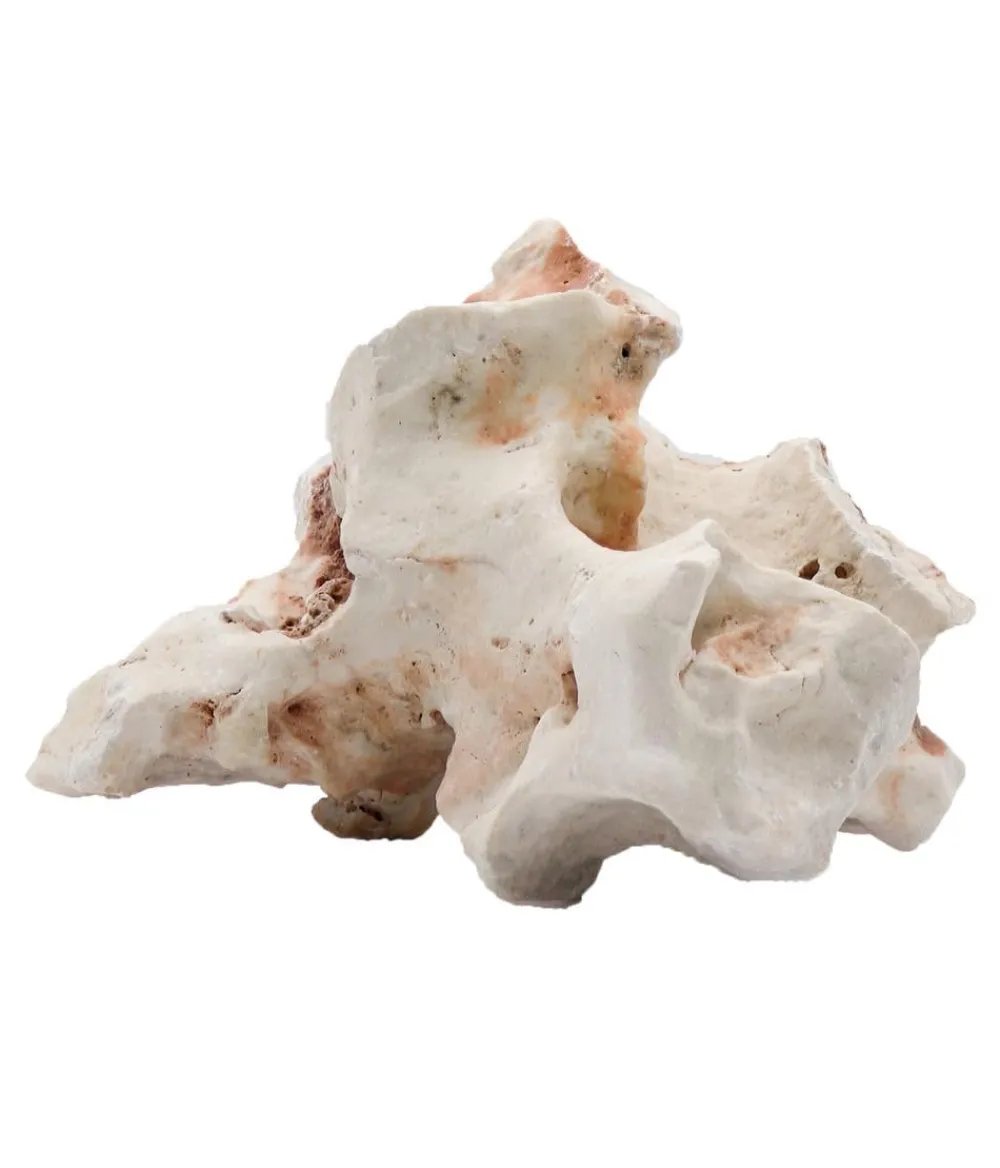 aquadeco Aquariumdeko Set Multi-Lochgestein Beige New