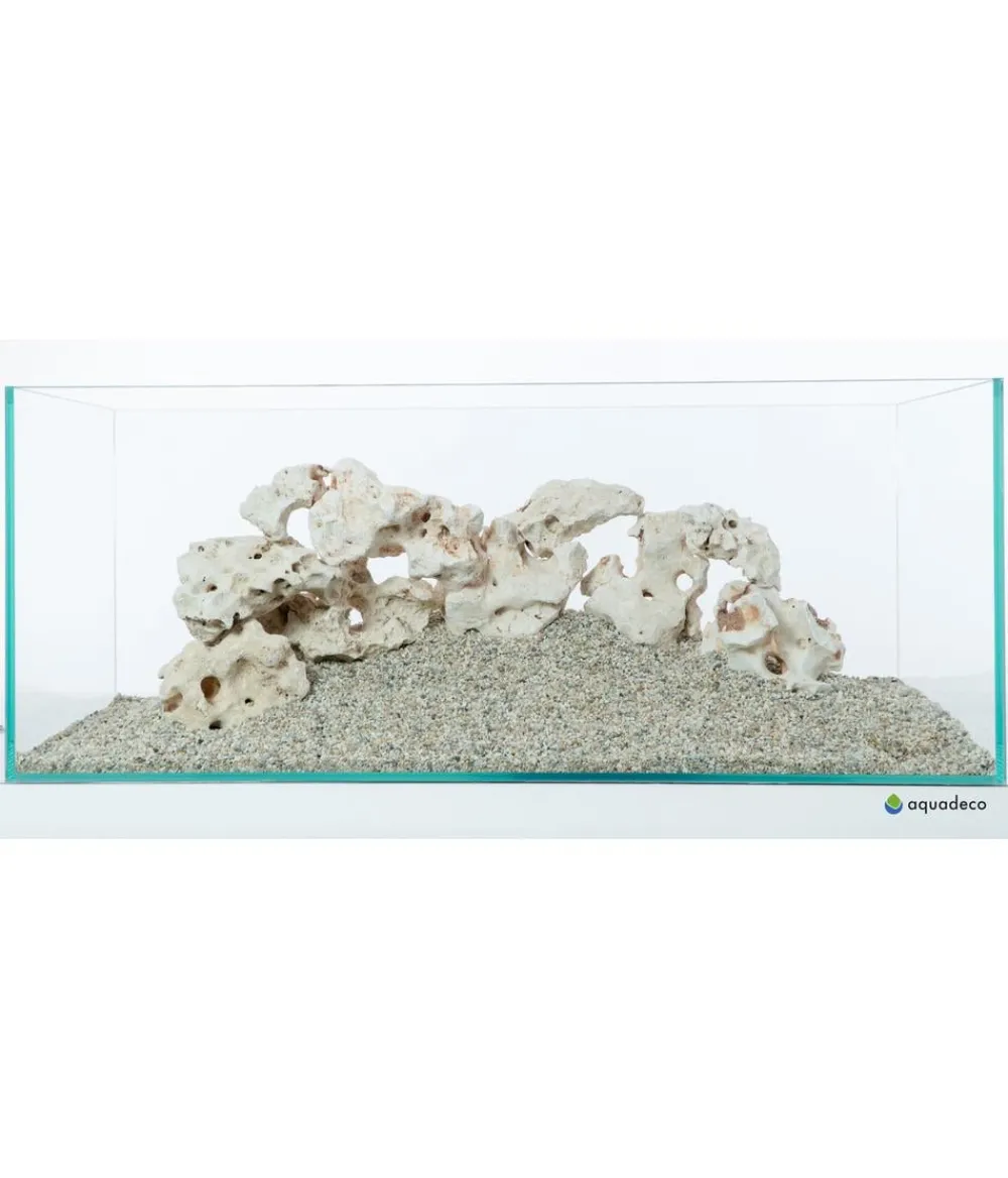 aquadeco Deko - Aquariumdeko Set Multi-Lochgestein Beige