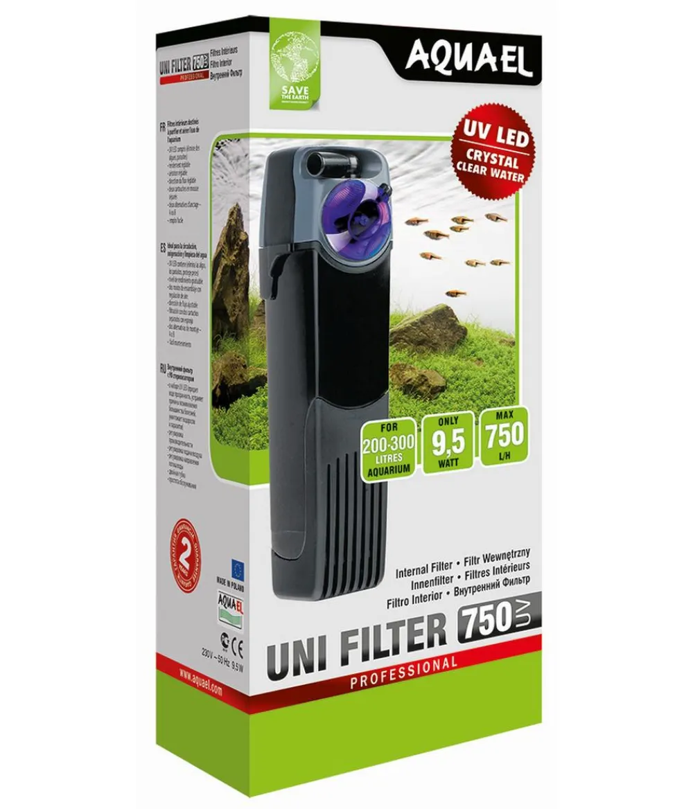 Aquael Aquarium Innenfilter Uni Filter UV 750 Power Clearance
