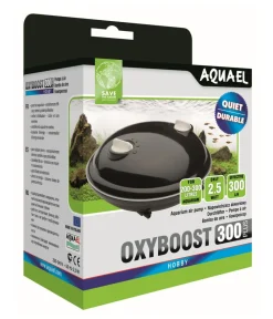 Aquael Aquarium Membranpumpe Oxyboost APR-300 Plus Schwarz Best