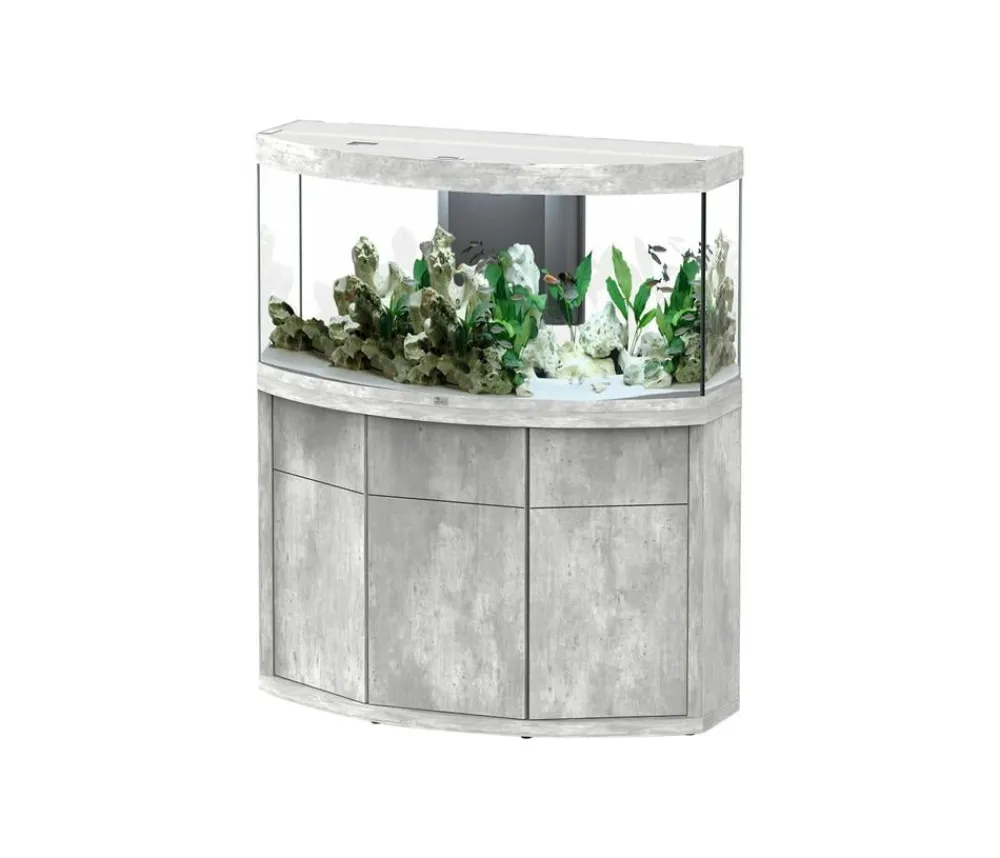 aquatlantis Aquarium Komplettsets - Aquarium Kombination Aqua Tower 163, ca. B50/H150,5/T50 cm, 164 l Weiß