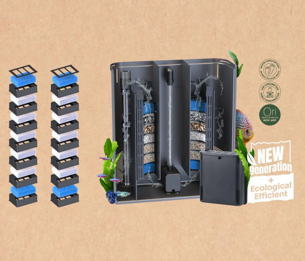 aquatlantis Aquarium Kombination Sublime Ultra 200x70, ca. B198,6/H157,4/T68,8 cm, 1016 l Dunkelbraun Discount