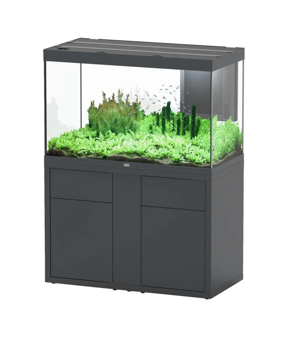 aquatlantis Aquarium Komplettsets - Aquarium Kombination Sublime Ultra 200x70, ca. B198,6/H157,4/T68,8 cm, 1016 l Hellgrau