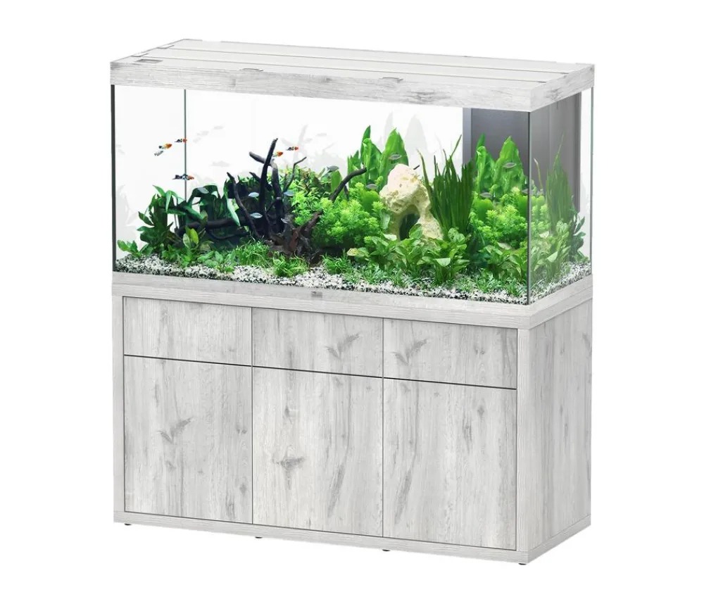 aquatlantis Aquarium Komplettsets > Aquarium Kombination Sublime Ultra 150x60, ca. B148,6/H157,2/T58,8 cm, 648 l